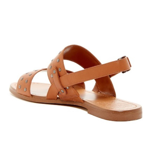SOLD Vince Camuto Rickita Tan Stud Leather Sandal - Picture 2 of 8